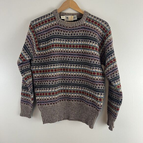 Vintage Scottish Wool Fair isle Sweater - Picture 1 of 7